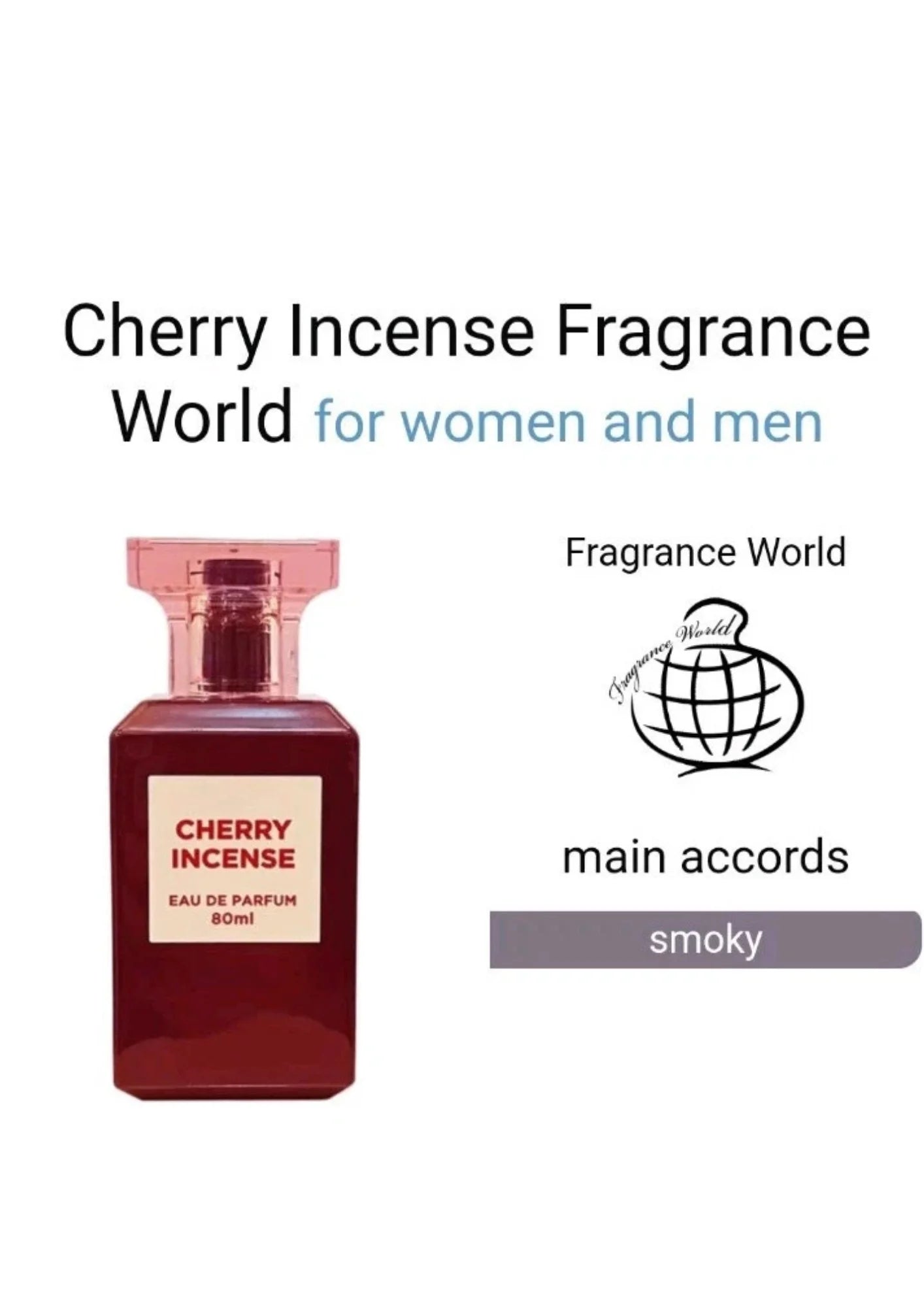 Fragrance World Cherry Incense 80ml Eau de Parfum